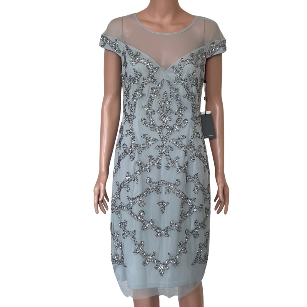 Adrianna Papell Beaded Cocktail Dress